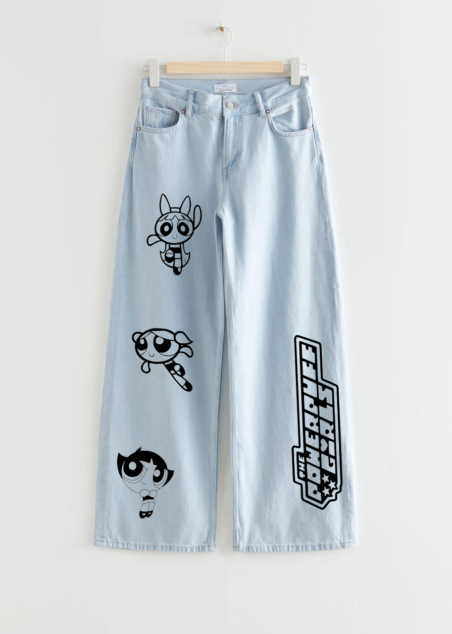 LIGHT BLUE WIDE LEG JEANS PPG