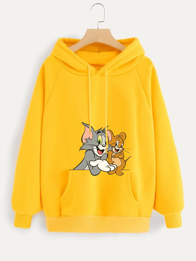TOM AND JERRY YELLOW HOODIE