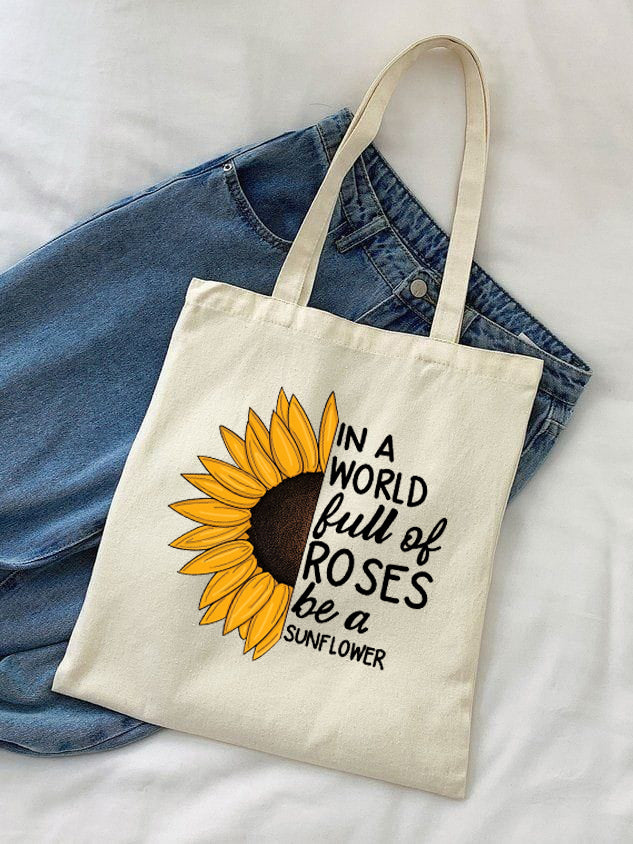 IN A WORLD FULL OF TOTE BAG BEIGE
