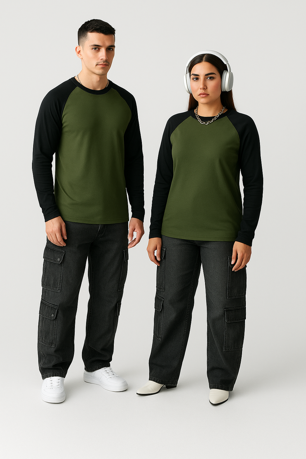 Fullsleeves Raglan Tshirt Olive