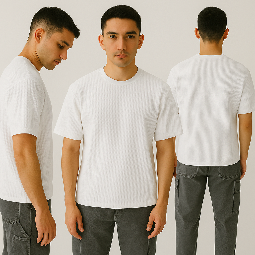 Basic Knitted Tshirt White