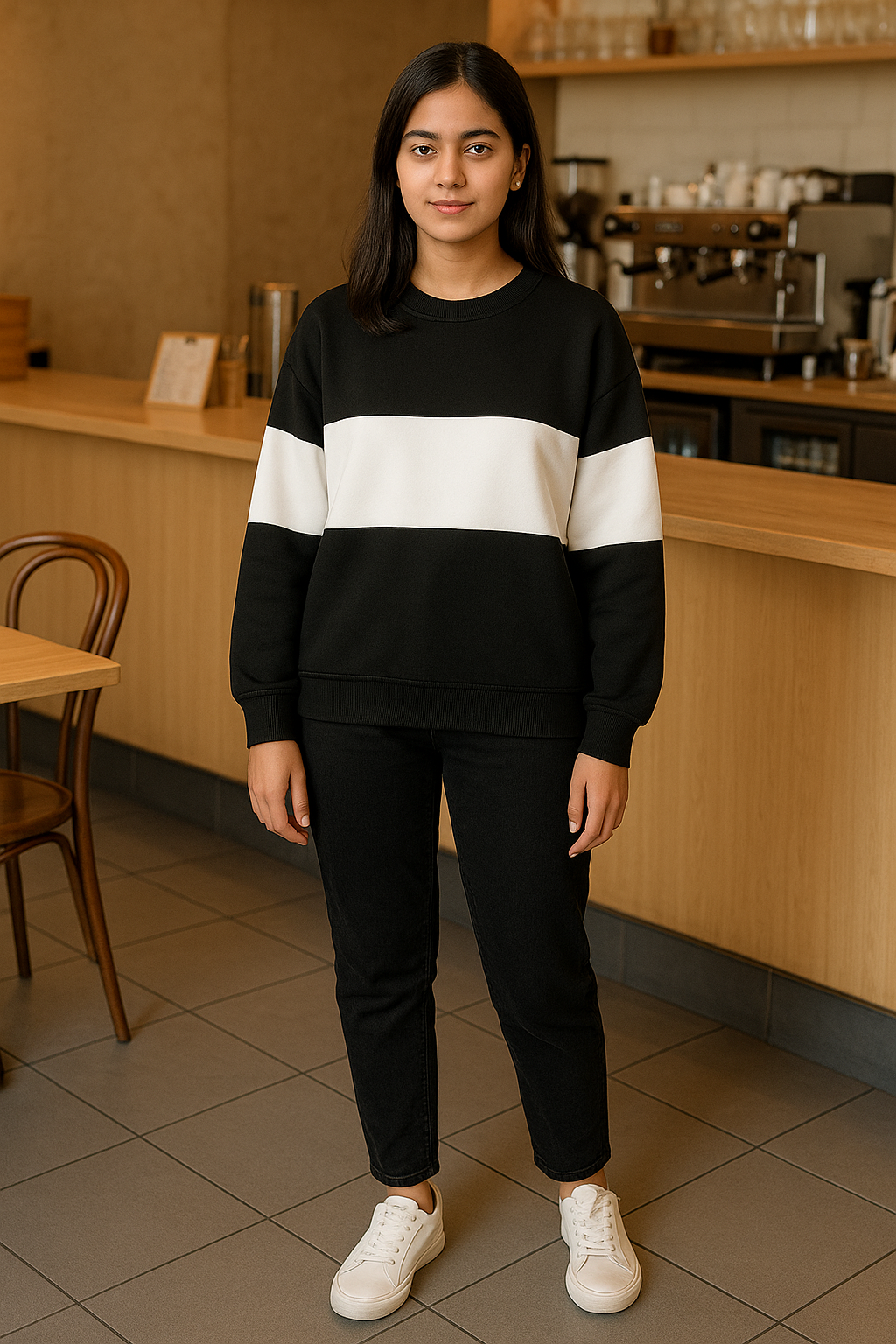 ZEBRA BLOCK SWEATSHIRT