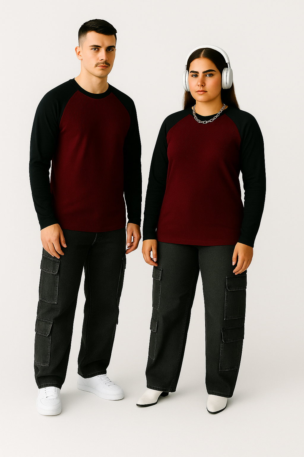 Fullsleeves Raglan Tshirt Maroon