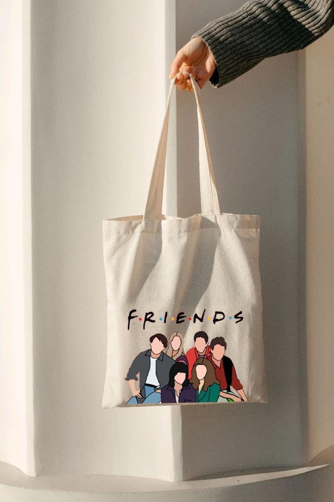 FRIENDS TOTE BAG BEIGE