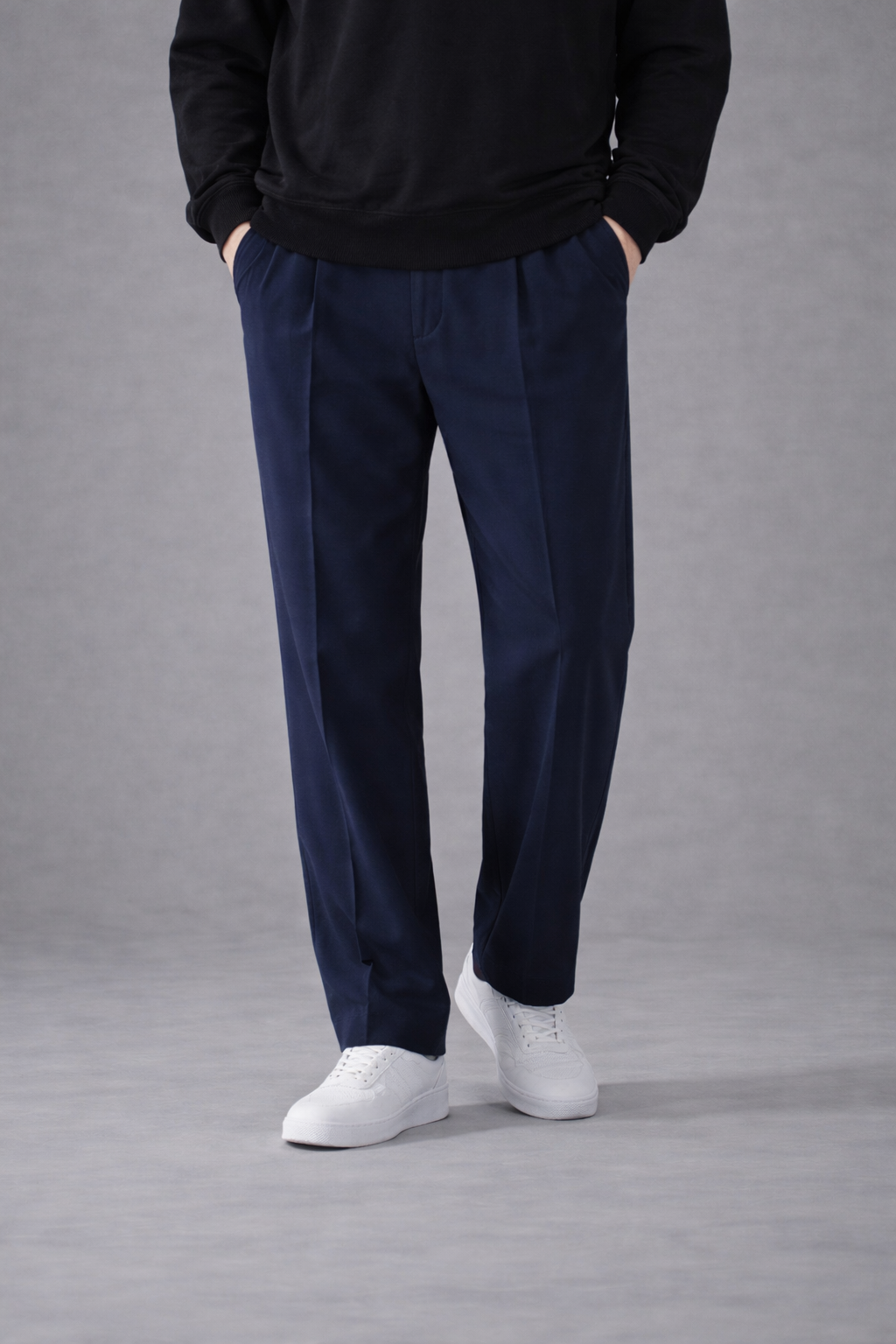 Relaxed Fit Terry Trouser Navy