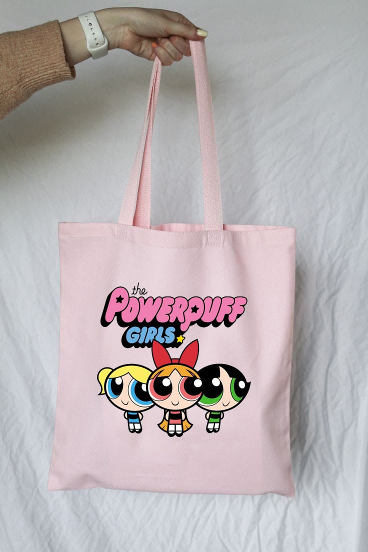 POWER PUFF GIRLS TOTE BAG PINK