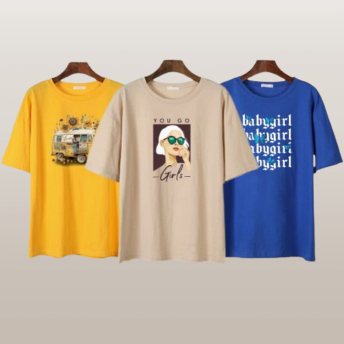PACK OF THREE GRAPHIC TEES ( Floral Van Girls Babygirl)