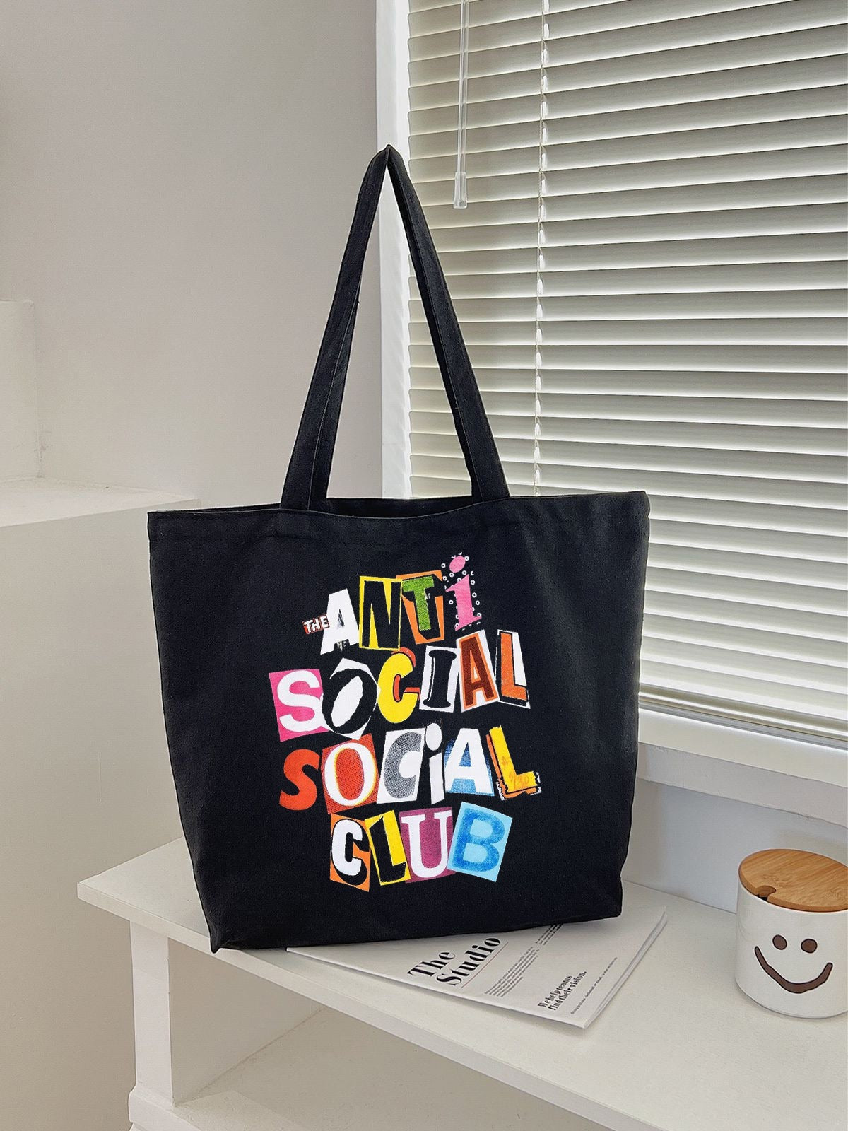 ANTI SOCIAL CLUB TOTE BAG BLACK