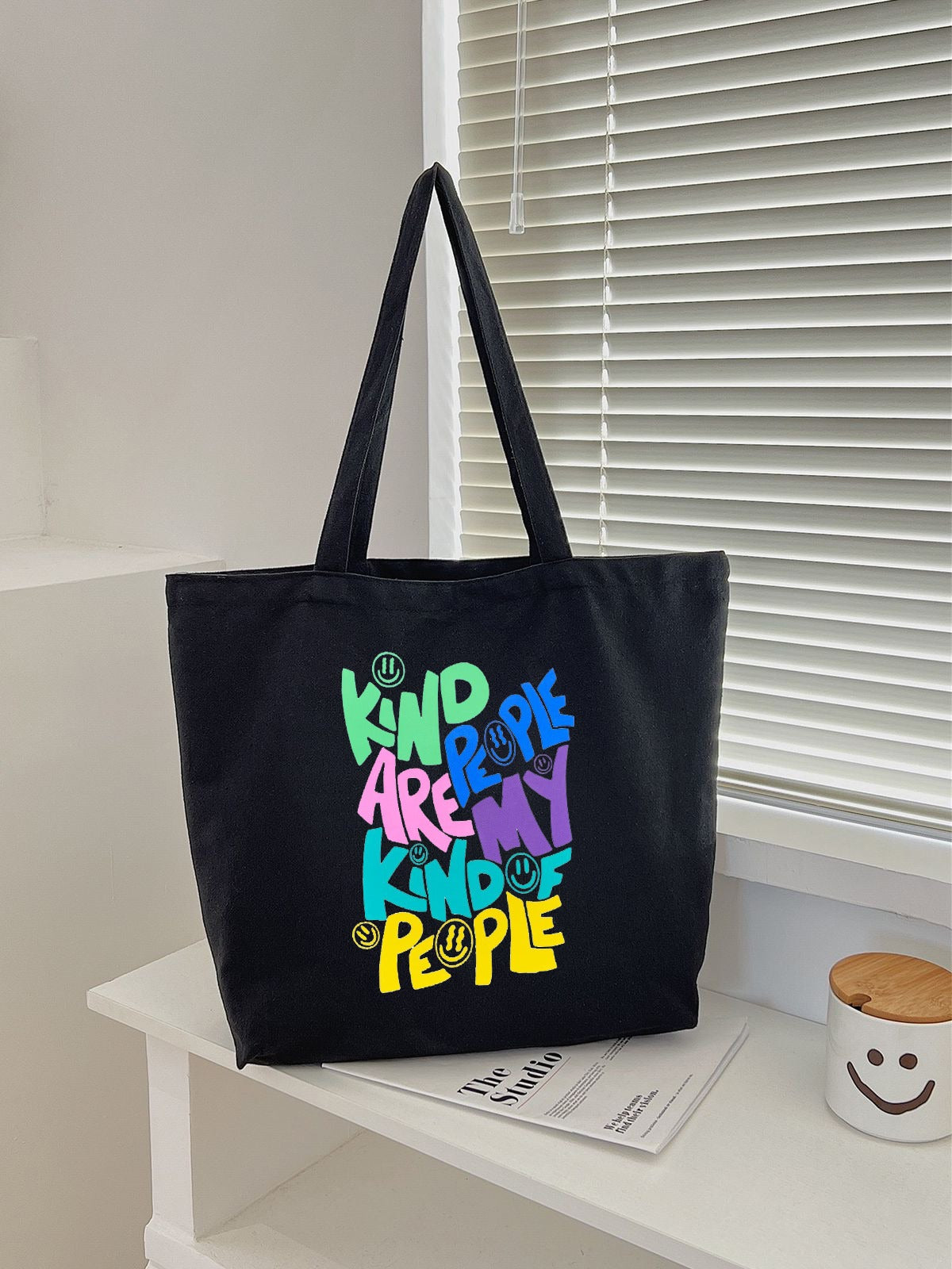 KIND PEOPLE TOTE BAG BLACK