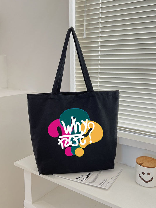 WHY NOT TOTE BAG BLACK