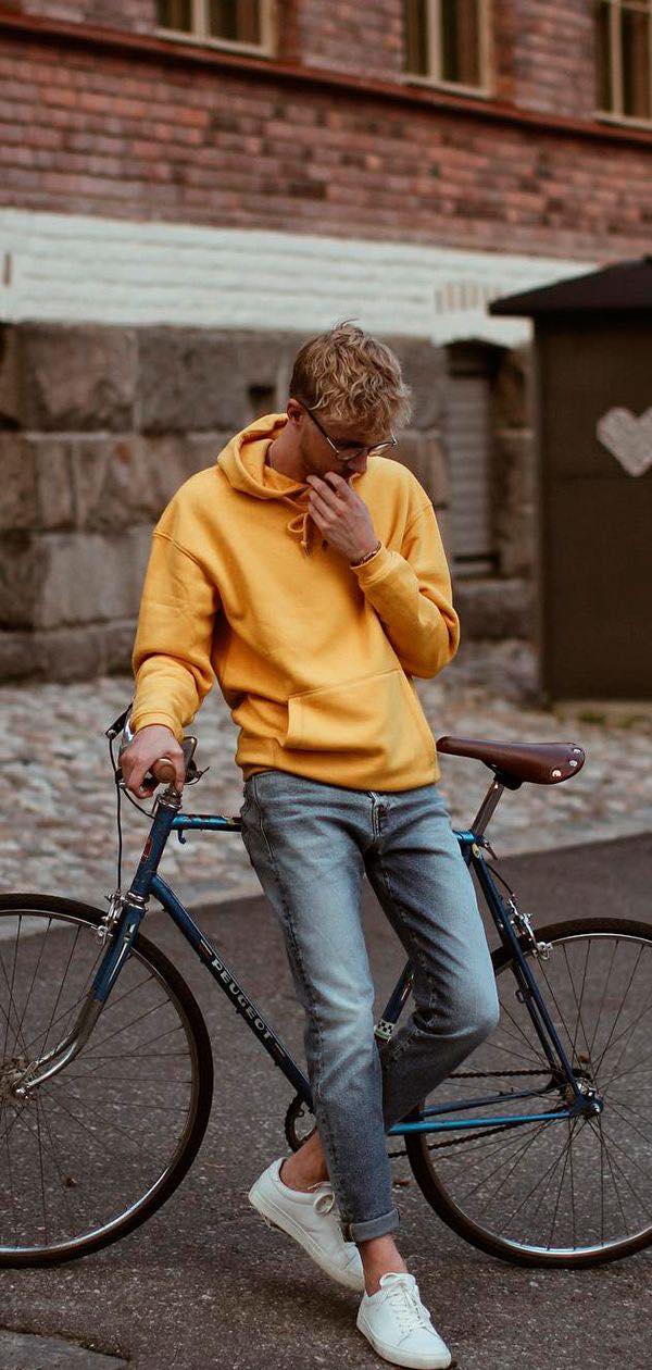 BASIC MUSTARD HOODIE