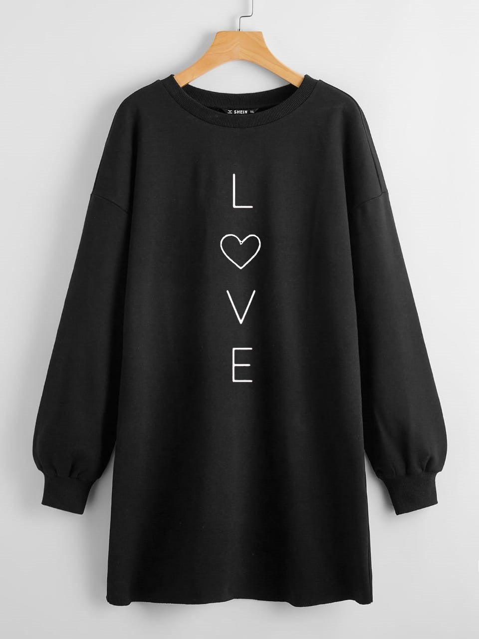 LONG LENGTH SWEATSHIRT LOVE