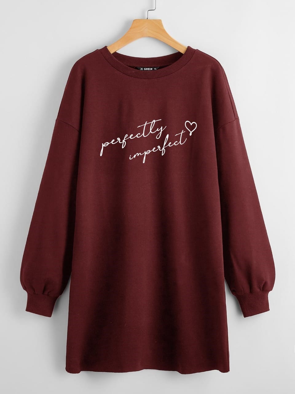 LONG LENGTH SWEATSHIRT PERFECTLY IMPERFECT