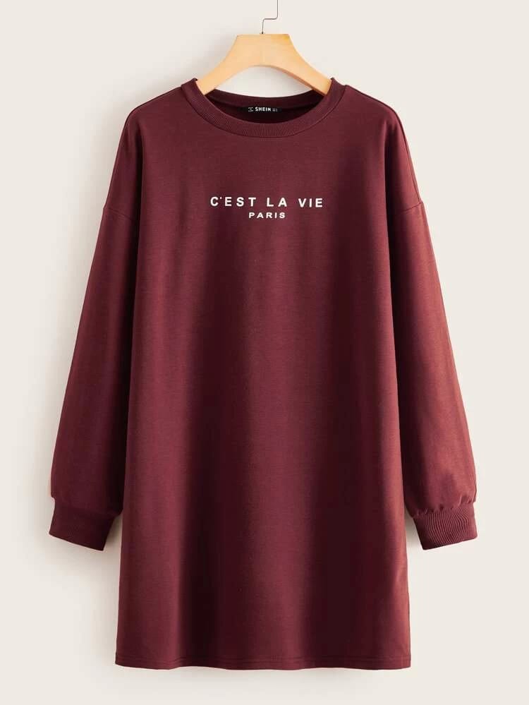 LONG LENGTH SWEATSHIRT CEST LA VIE