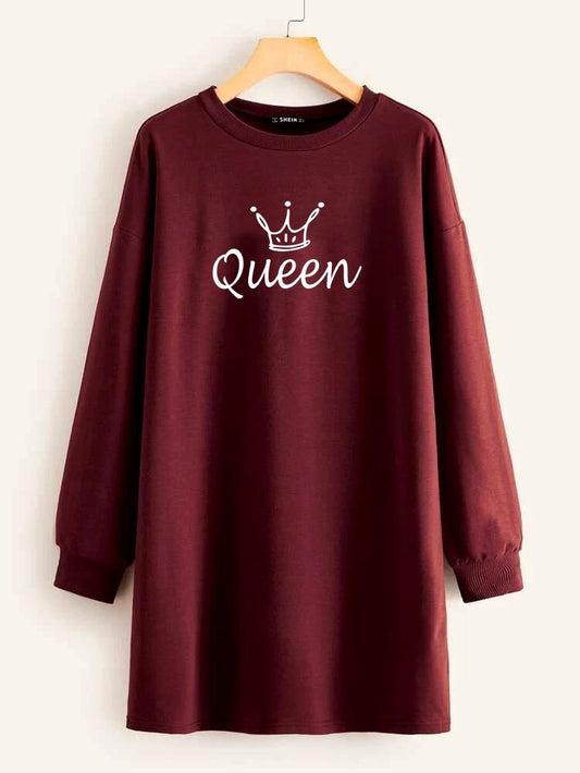 LONG LENGTH SWEATSHIRT QUEEN