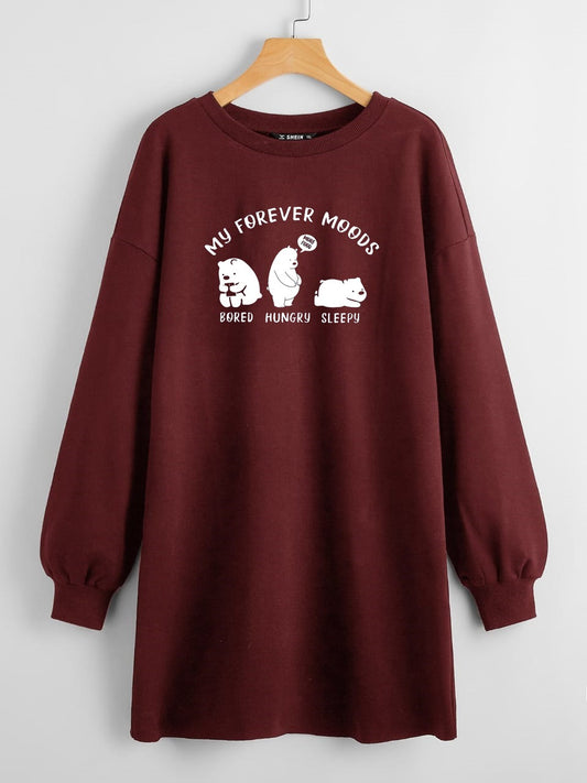 LONG LENGTH SWEATSHIRT MY FOREVER MOOD