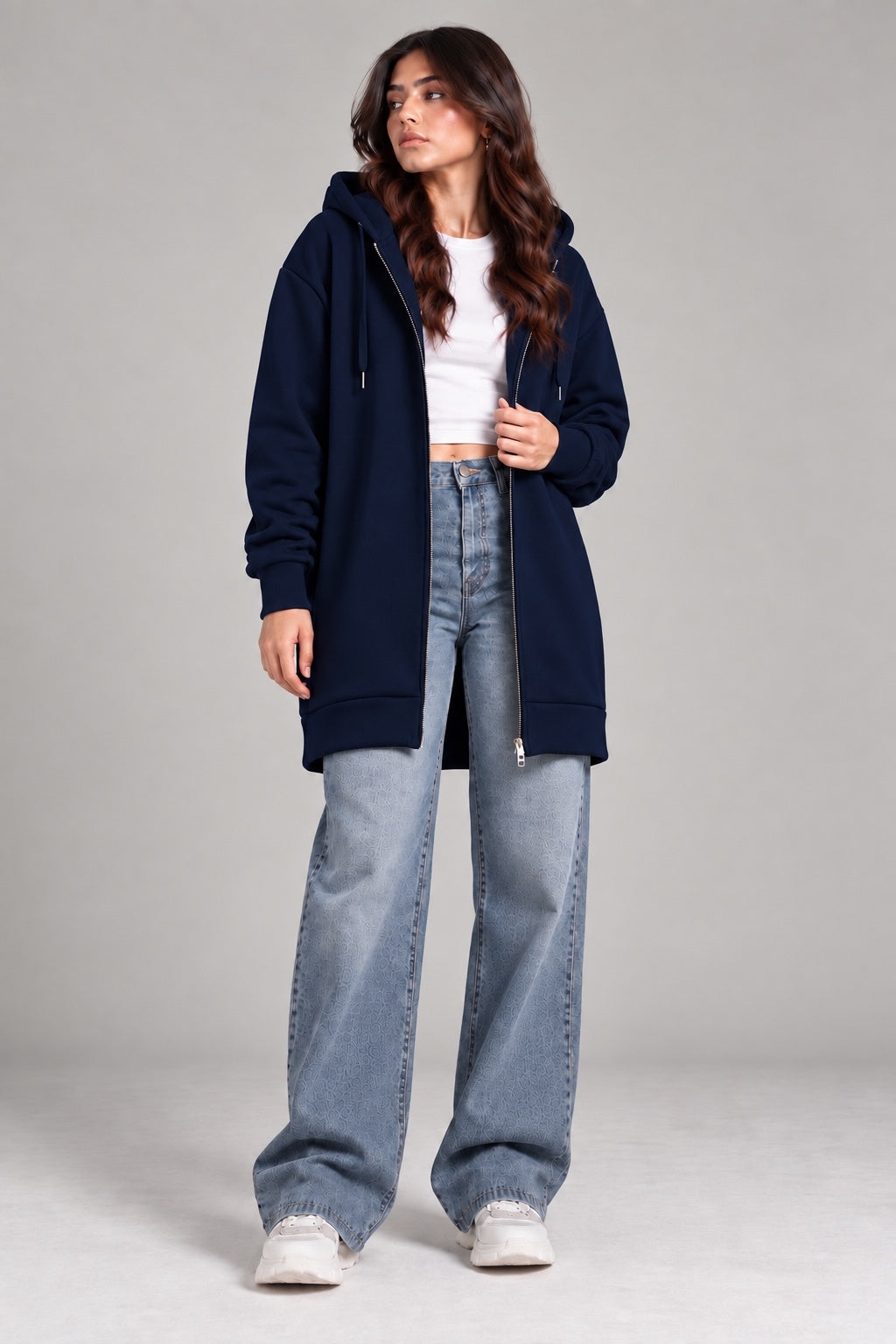 LONG LENGTH ZIPPER NAVY