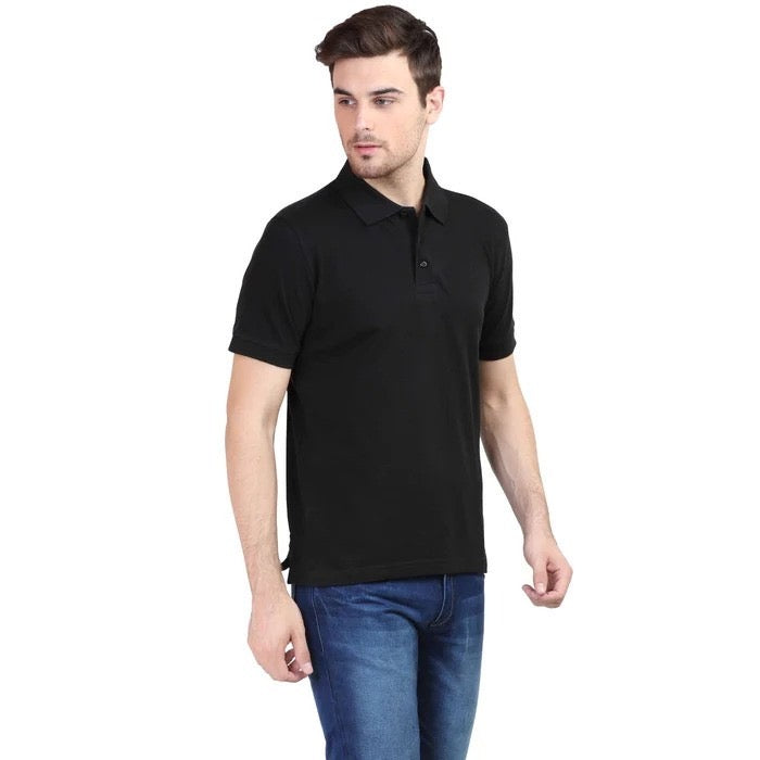 BASIC BLACK POLO SHIRT