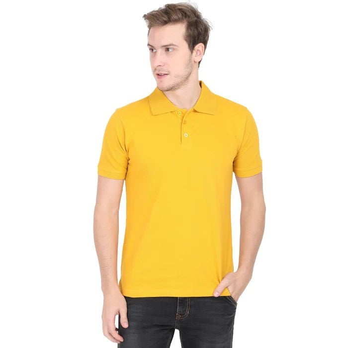 BASIC YELLOW POLO SHIRT