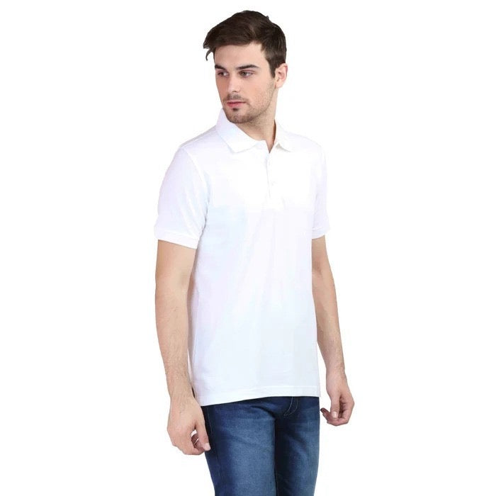 BASIC WHITE POLO SHIRT