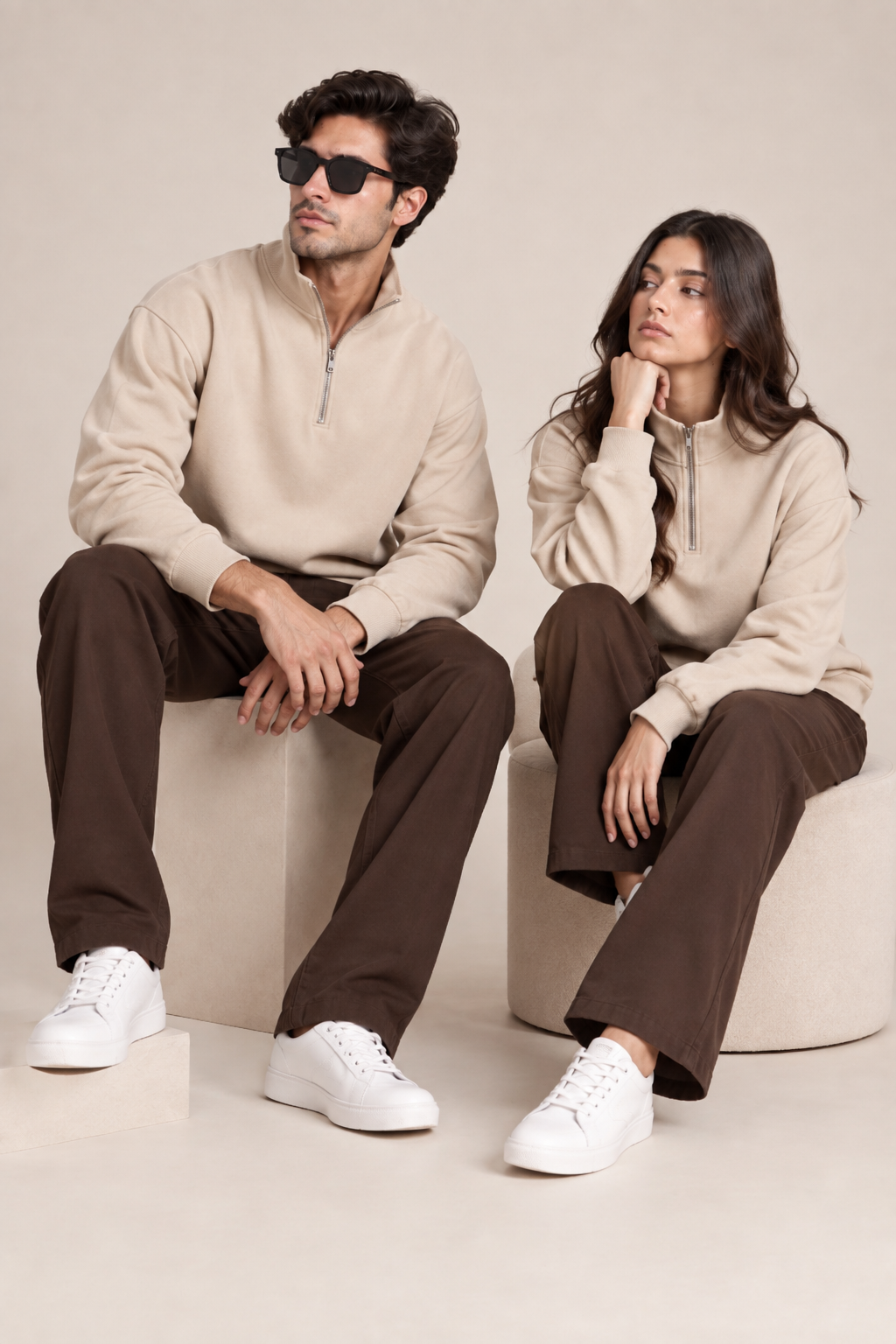 Quarter Zip Sweatshirt Skin