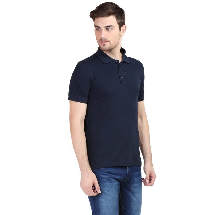 BASIC NAVY BLUE POLO SHIRT