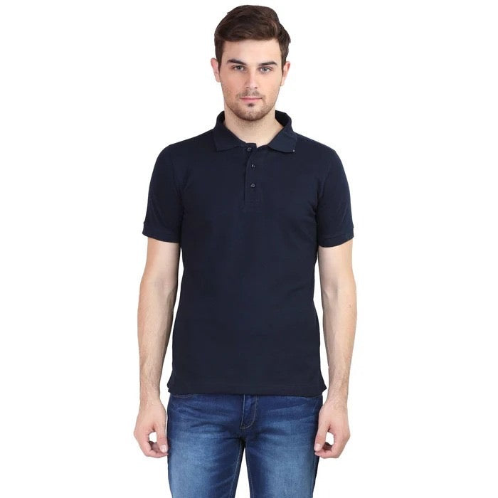 BASIC NAVY BLUE POLO SHIRT