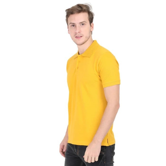 BASIC YELLOW POLO SHIRT