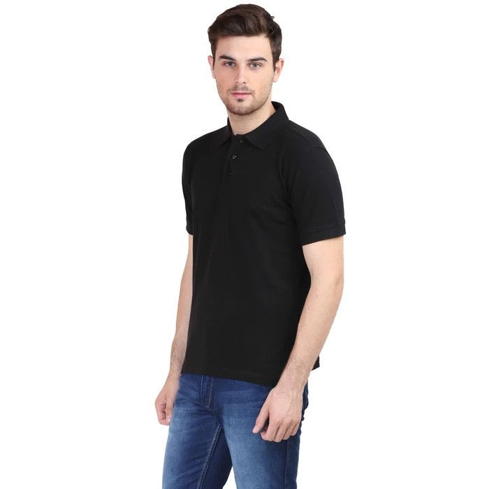 BASIC BLACK POLO SHIRT