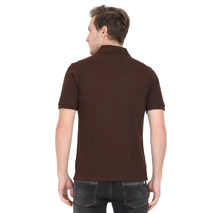 BASIC BROWN POLO SHIRT