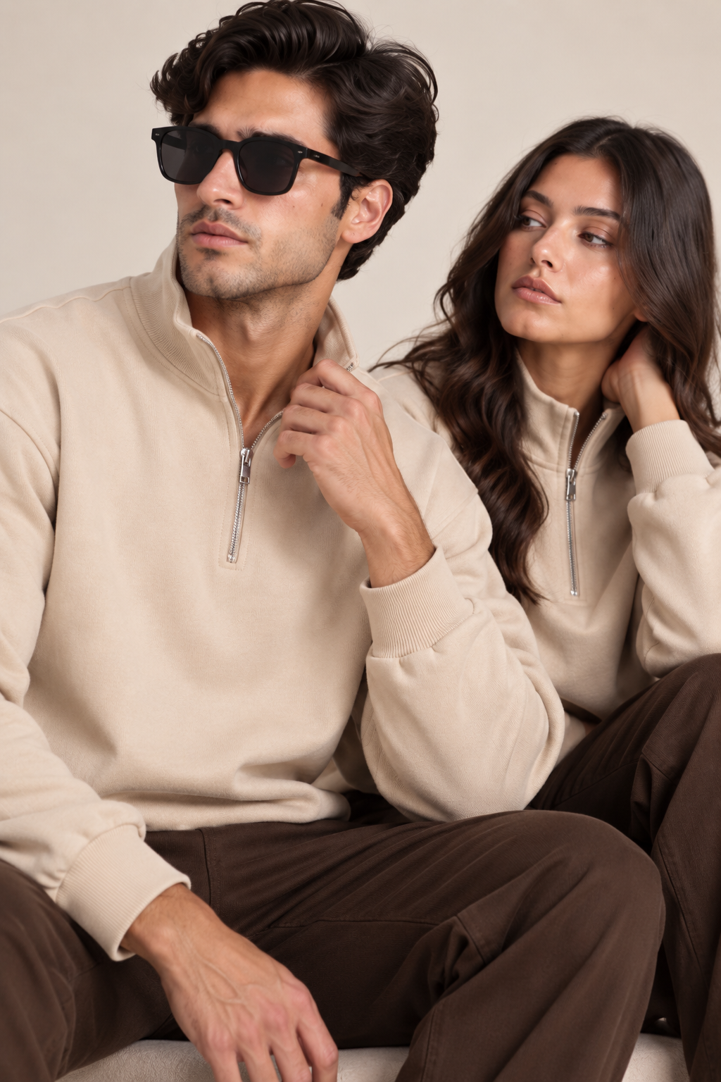 Quarter Zip Sweatshirt Skin