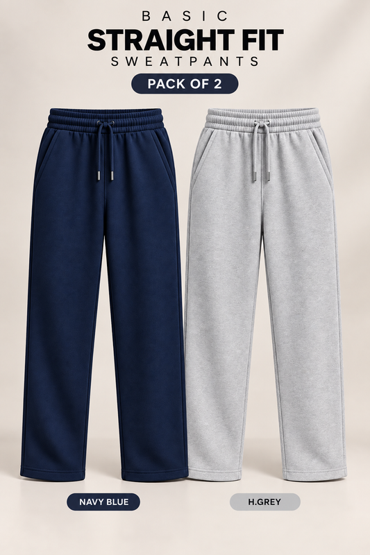 Pack Of Two Sweatpants Navy - Grey