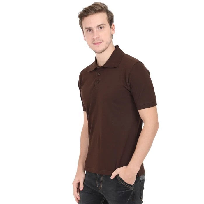 BASIC BROWN POLO SHIRT