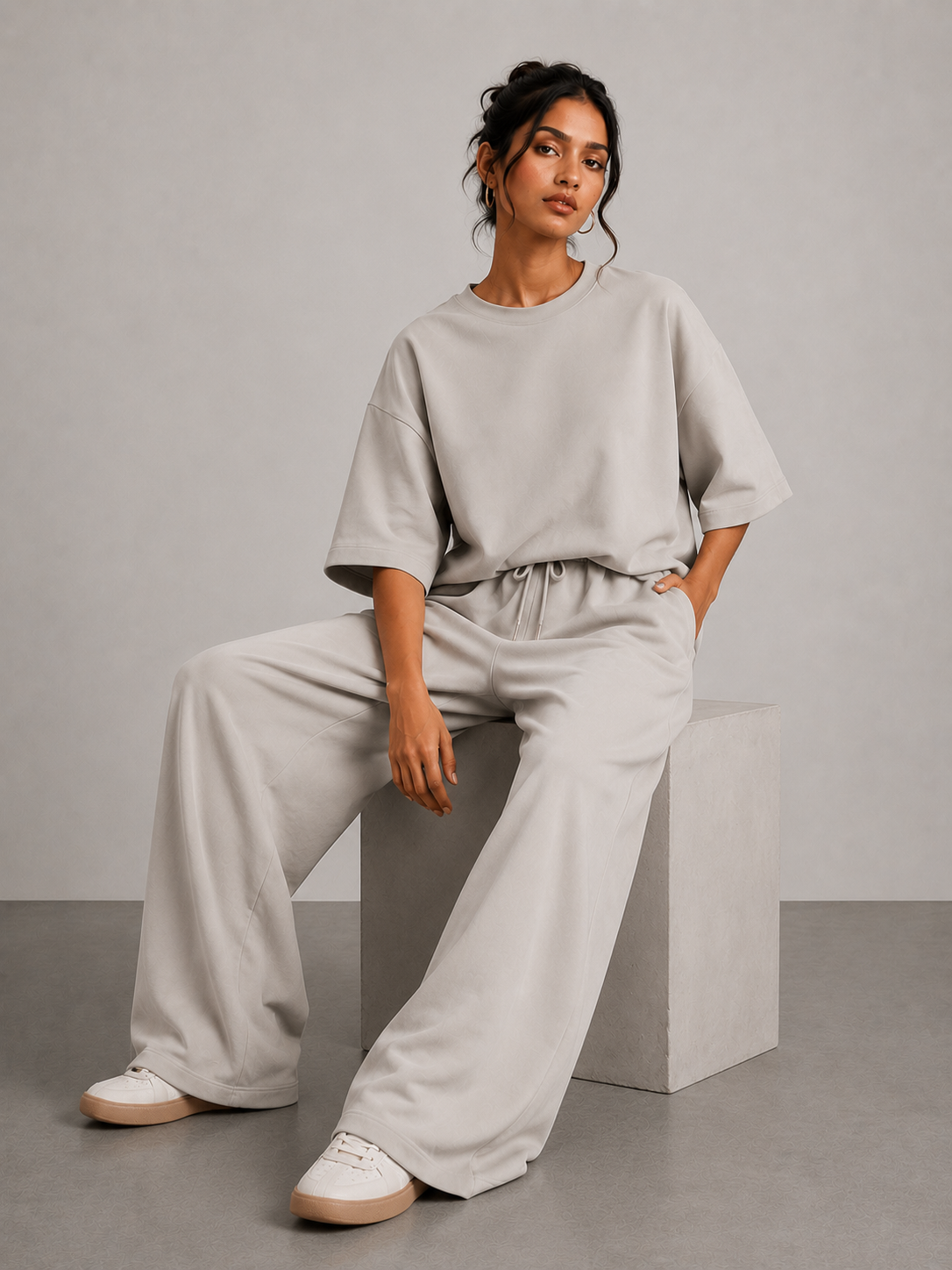 Loose Fit Co-ord Set - Zero Shade