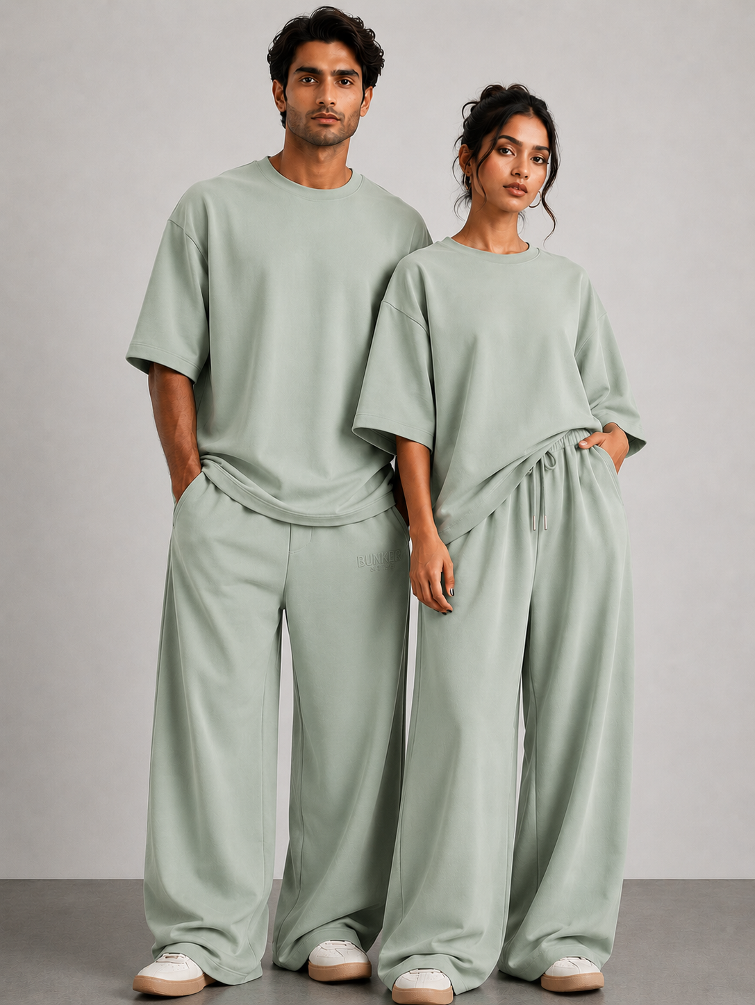 Loose Fit Co-ord Set - Mint Green