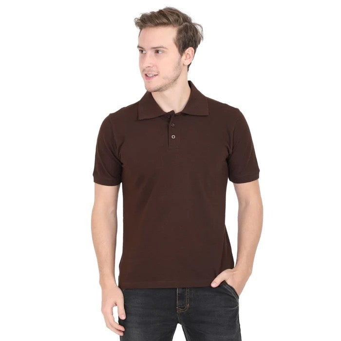 BASIC BROWN POLO SHIRT