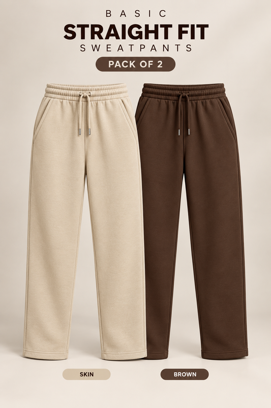 Pack Of Two Sweatpants Skin - Brown