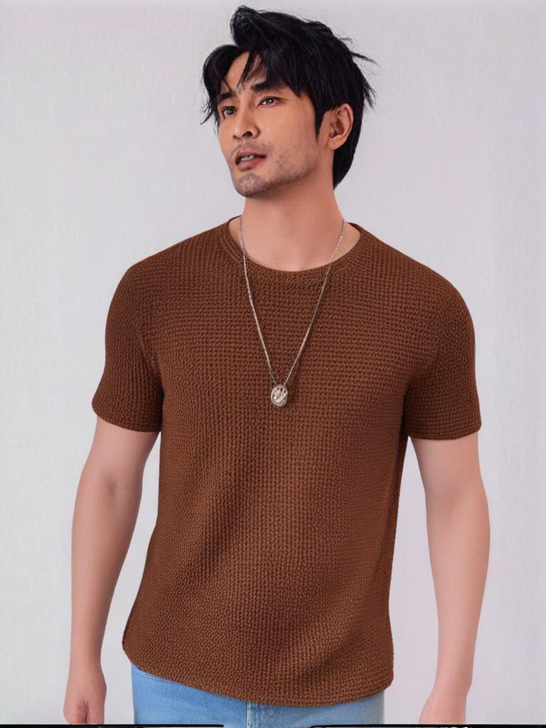 Popcorn Tshirt Brown