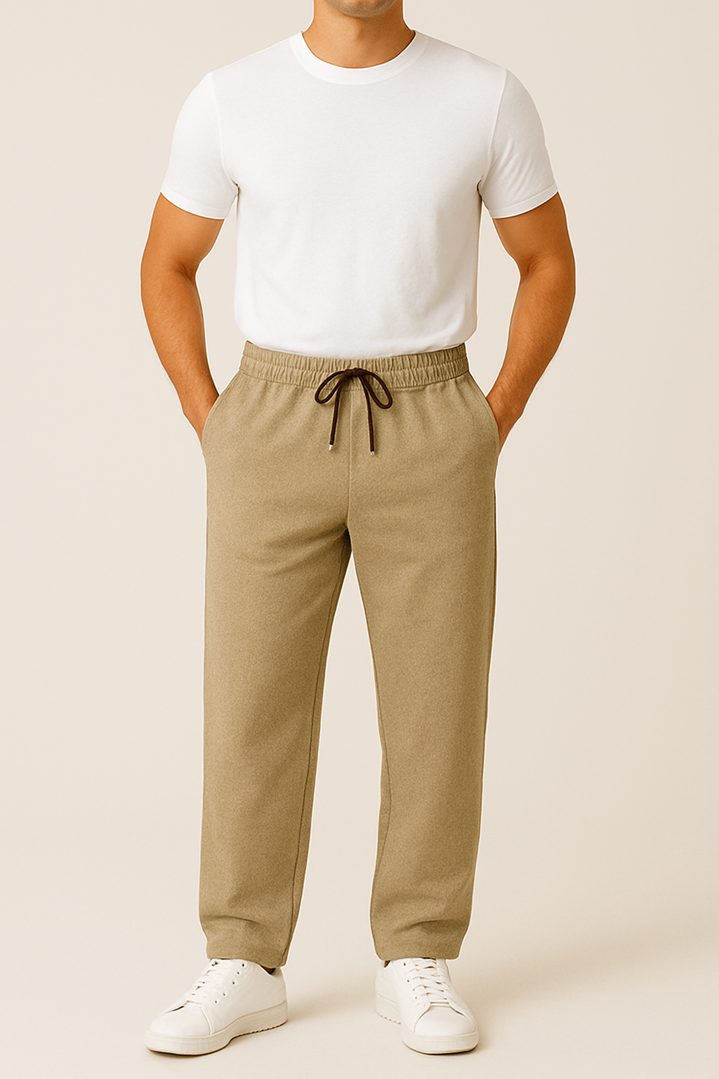BEIGE SWEATPANTS