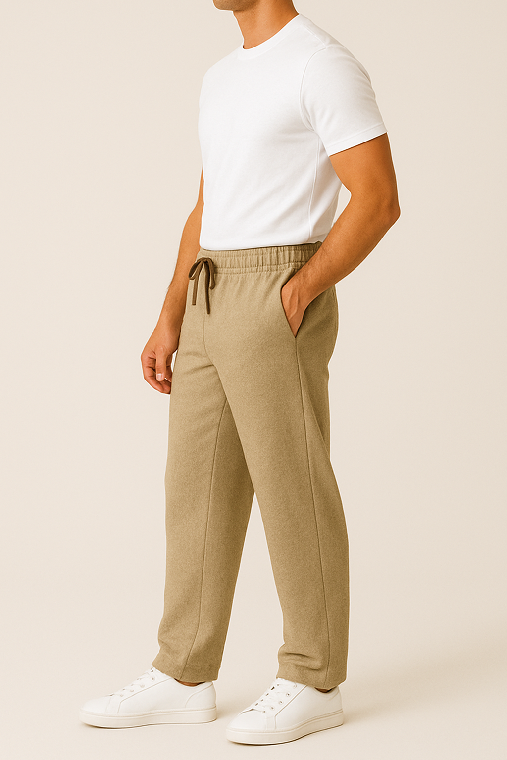 BEIGE SWEATPANTS