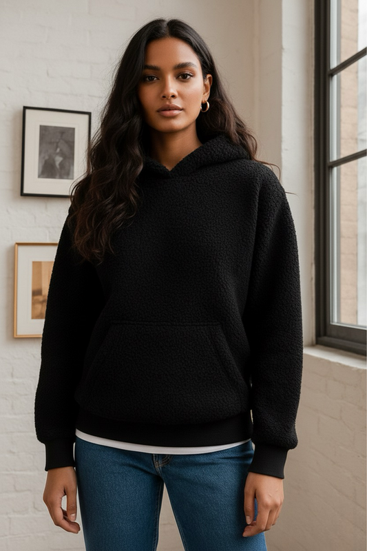 SHERPA HOODIE BLACK