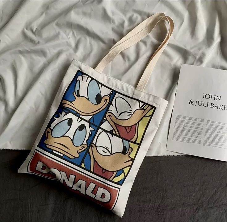 DONALD DUCK TOTE BAG BEIGE