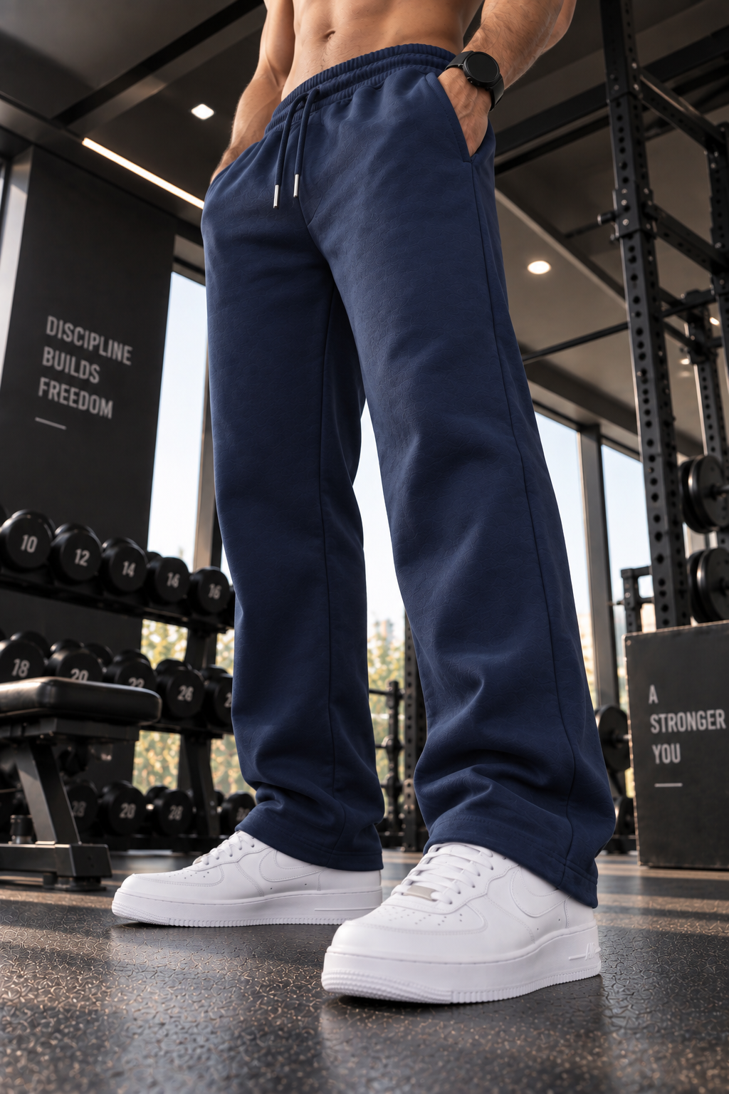 BASIC NAVY SWEATPANTS