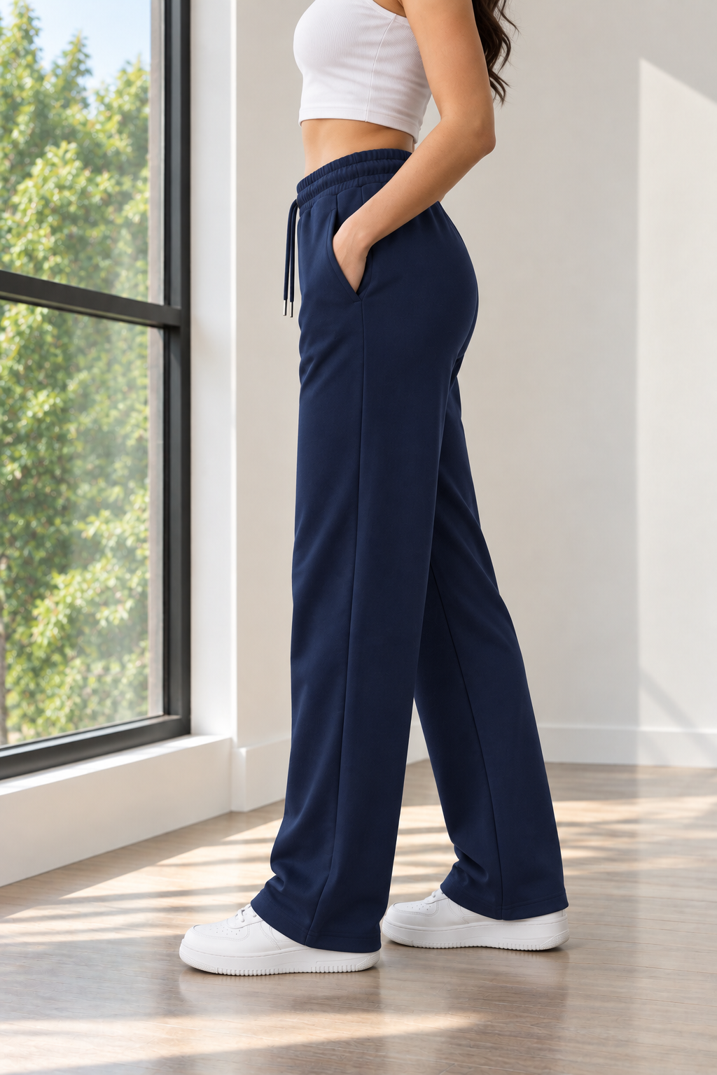 BASIC NAVY SWEATPANTS