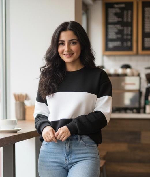ZEBRA BLOCK SWEATSHIRT