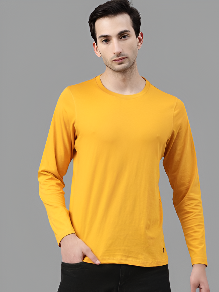 BASIC YELLOW FULL SLEEVES TSHIRT