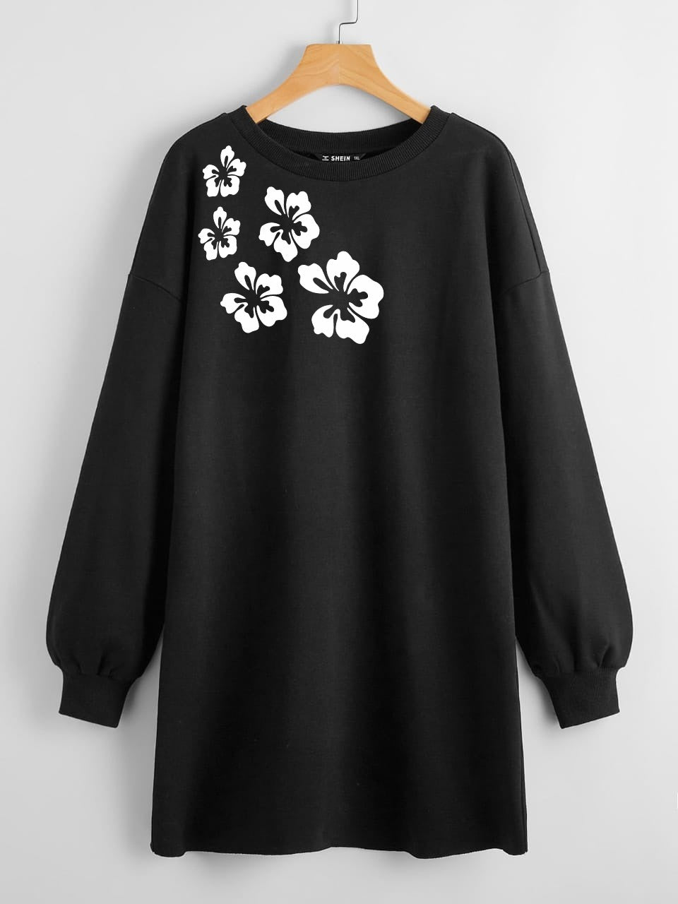 LONG LENGTH SWEATSHIRT FLORAL madysclothing